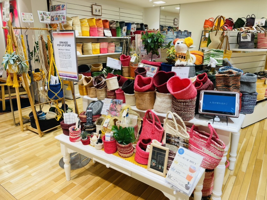 【西武渋谷店】ORIKAGOショルダーバッグづくりの当日の流れ・雰囲気の写真1枚目
