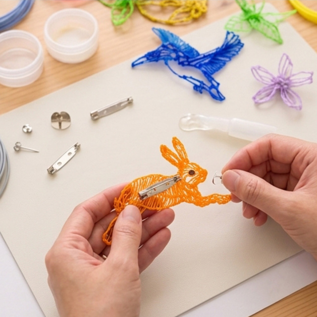 【夏休み限定・京都】親子で作る3Dペン立体アート(6歳〜）の当日の流れ・雰囲気の写真3枚目