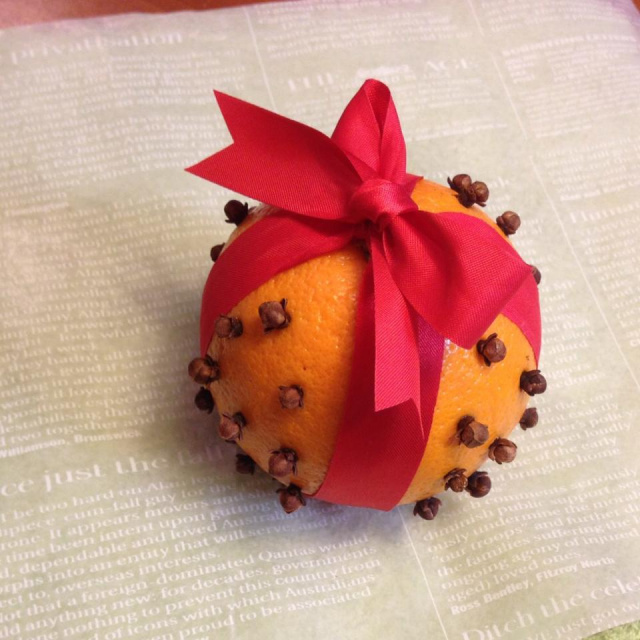クリスマスのハーブ＆アロマ＊簡単！オレンジポマンダー＆ぷるぷるジェルクリーム作りの当日の流れ・雰囲気の写真2枚目