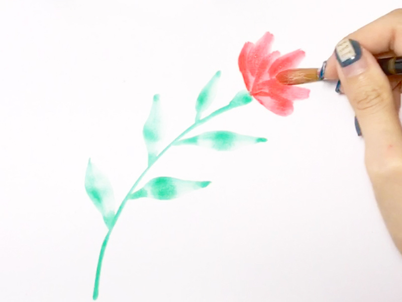 【オンライン講座】基本の葉っぱとお花と花束の描き方の当日の流れ・雰囲気の写真3枚目