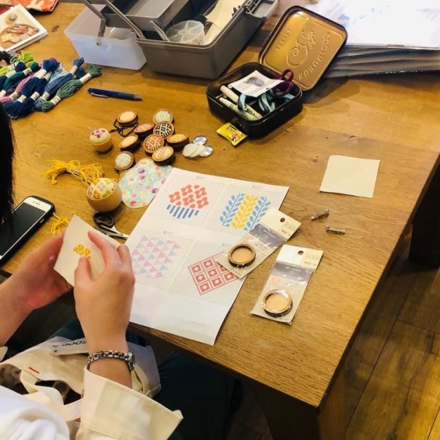oriiroのこぎん刺しワークショップの当日の流れ・雰囲気の写真1枚目