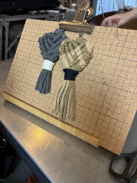 マクラメ編み　ハート　キーホルダーに参加したせいたの写真1枚目