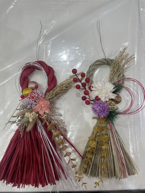 自分で作る華やかしめ縄作りに参加したあちゃこの写真1枚目