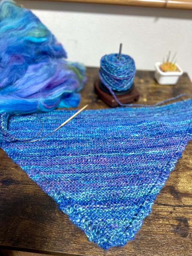 【材料持ち込み】糸紡ぎ会に参加したku-ku.の写真2枚目