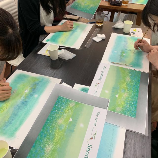 （葉祥明美術館公認）パステルと水彩で葉祥明さんの絵を描く講座「妖精の棲む森」に参加したyonyonの写真3枚目