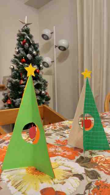 切り絵・絵本作家 たけうちちひろさんと作る、クリスマスオーナメントorツリー作りに参加したkaoriの写真1枚目